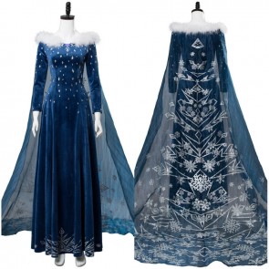 Frozen 2 Elsa Cosplay Costume Deluxe Fancy Dress
