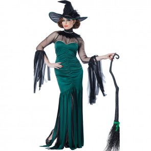 Halloween Broom Goethe Witch Cosplay Costume