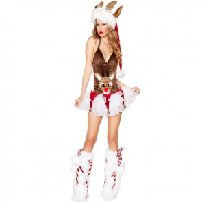 Sexy Christmas Reindeer Costumes Animal Cosplay for Xmas Party
