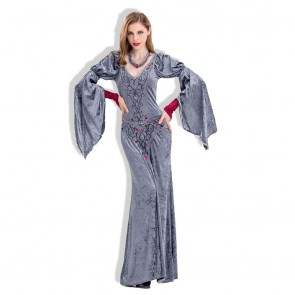 New European And American Halloween Court Queen Vampire Demon Witch Costume