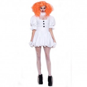 Halloween Ghost Doll Clown Color  Vampire Ghost Bride Cosplay Costume