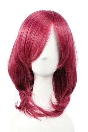 45cm Wine Curly Tales Of The Abyss Luke Fone Fabre Cosplay Wig GC00322