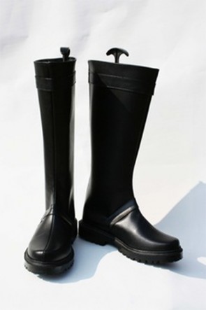 Handmade Gintama Sakata Gintoki Cosplay Shoes Black High Boots Custom-made AC00213