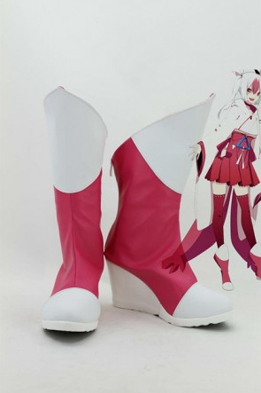 Pokemon Pocket Monster Anime Latias personate Cosplay Shoes Boots Red AC00415
