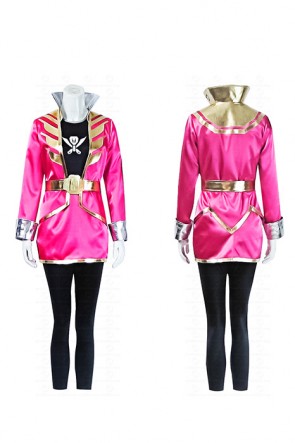 Kaizoku Sentai Gokaiger Pink Cosplay Costume AC001392