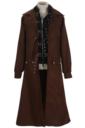 Harry Potter Alastor Moody Brown Robe Black Vest Cosplay Costume MC0067