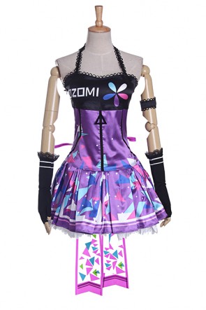 Love Live! Toujou Nozomi Cosplay Costume Purple Dress AC00558