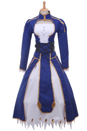 Fate Stay Night Deep Blue Dress Cosplay Costume Customized AC00647