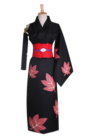 Gintama Tsukuyo Suit Cosplay Costume Black AC00200
