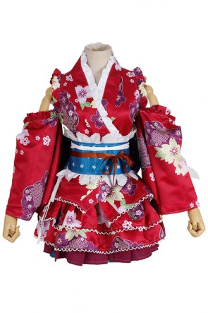 Love Live Bathrobe Awakening Red Cosplay Costume Special AC00532