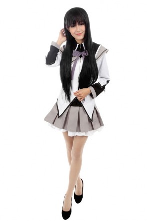 Puella Magi Akemi Homura Dress Lovely Cosplay Costume AC00447
