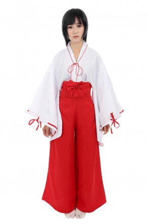 InuYasha Kikyo Miko Kimono Cosplay Costume AC00154