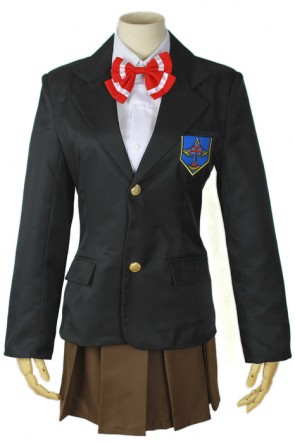 Black Cosplay Costume Gou Matsuoka Uniform With Red Bowknot AC00886
