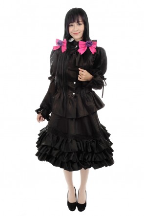 Date A Live Tokisaki Kurumi Cosplay Costumes Black Make You So Sexy AC00815