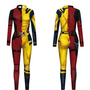 3D Printed Deadpool & Wolverine Bodysuit Halloween Cosplay Costume