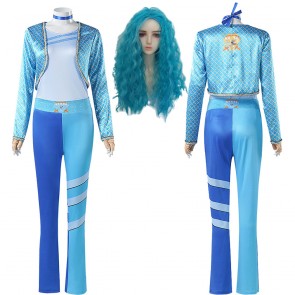 Uma Descendants: The Rise of Red Blue Halloween Cosplay Costume