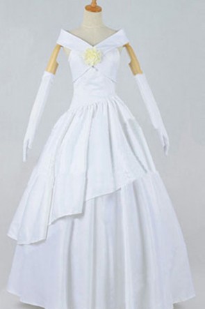 Attack On Titan Mikasa Cosplay Costume White Wedding AC00119