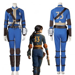 Fallout TV Vault 33 Dweller Lucy MacLean Leather Halloween Cosplay Costume Full Set