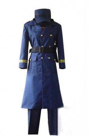 Axis Powers Hetalia Sweden Military Outfits Cosplay Costume AC00851