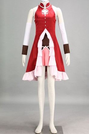 Puella Magi Sakura Kyouko Dress Beautiful Cosplay Costume AC00449