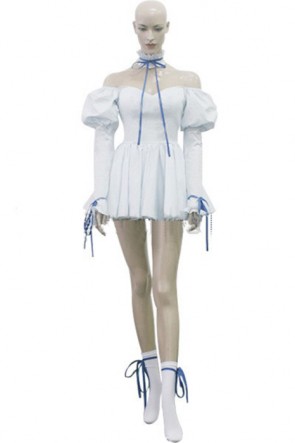 Chobits Chii White Dress Cosplay Costume Clothing Customized AC00666