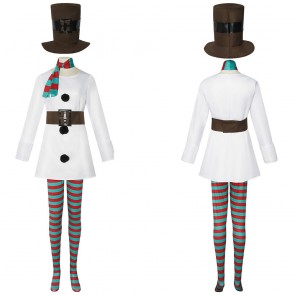 White Christmas Skirt Snowman For Halloween Cosplay Costume