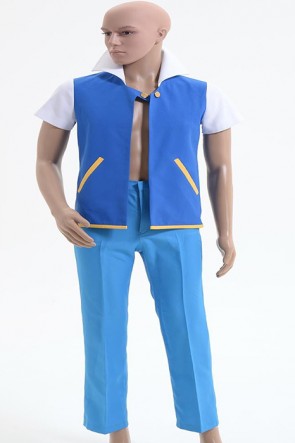 Pokemon Ash Ketchum Cosplay Costume Style Customized AC00406