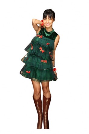 Christmas Costume Colorful Christmas Trees Dress FCC00184