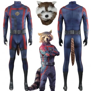 Rocket Raccoon Cosplay Jumpsuit Guardians Of The Galaxy 3 Halloween Costume