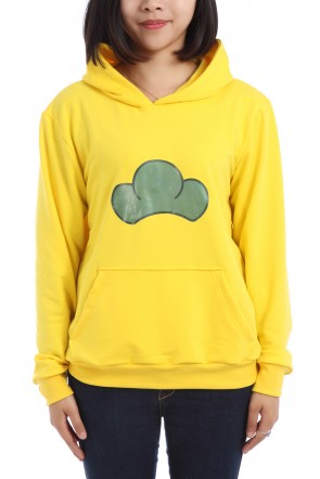 Osomatsu-kun Jyushimatsu Matsuno Autumn Winter Yellow Hoodie Sweatshirt Cosplay Costume  AC001429