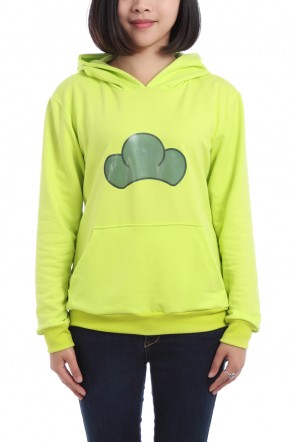 Osomatsu-kun Jyushimatsu Matsuno Autumn Winter Green Hoodie Sweatshirt Cosplay Costume  AC001431