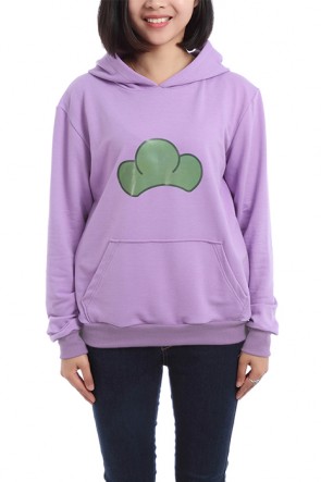 Osomatsu-kun Jyushimatsu Matsuno Autumn Winter Lavender Hoodie Sweatshirt Cosplay Costume  AC001434