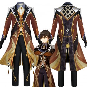 Genshin Impact Zhongli Halloween Cosplay Costume