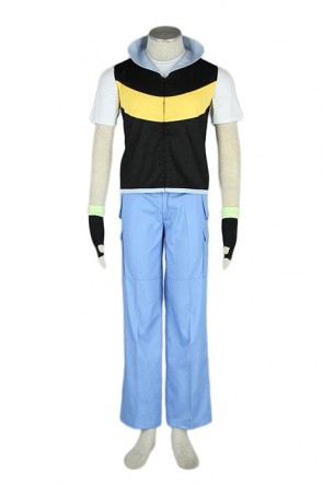 Pocket Monster Pokémon Ash Ketchum Cosplay Costume Customized AC00407