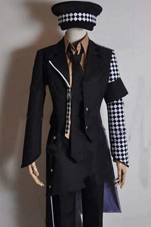 Personalized Long Sleeved Cosplay Costume of Amnesia Ukyo Men Black With Hat AC001263