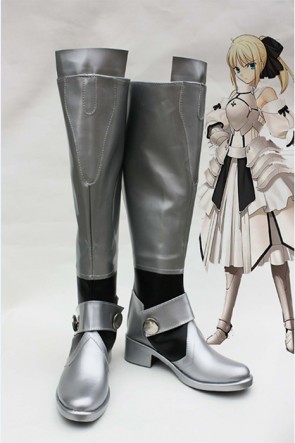 Fate Stay Night Saber Lily Cosplay Shose Boots Any Size AC00659