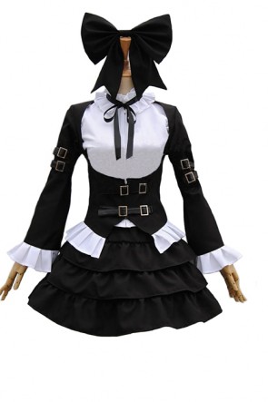 Fairy Tail Erza Scarlet Cosplay Costume Black Suit AC0039