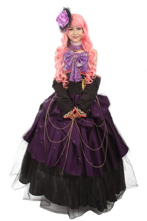 Hot cosutme cosplay Vocaloid Megurine Luka purple magnificent dress AC00727