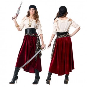 Halloween Countess Female Pirate Cosplay Costume