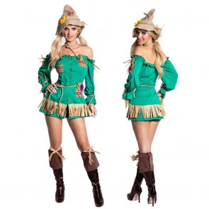 Scarecrow The Wizard of OZ Halloween Cosplay Costume