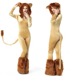 Lion Animals Fur Halloween Cosplay Costume