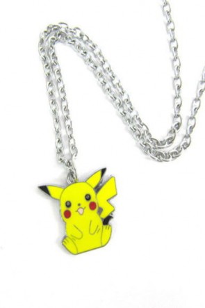 Pokemon Anime Sitting Posture Pikachu Pendant Necklace AC00421