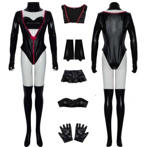 Hazbin Hotel Angel Dust Halloween Leather Black Costume Cosplay