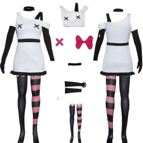 Hazbin Hotel Vaggie Halloween White Cosplay Costume Full Set