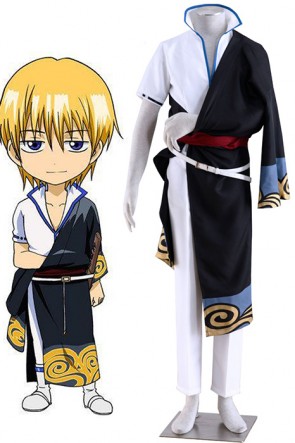 Gintama Silver Soul Sakata Kintoki Kimono Cosplay Costumes AC00199