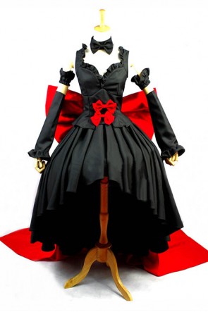 Anime Chobits Chii Cosplay Costume With Big Red Bow-knot Special AC00672