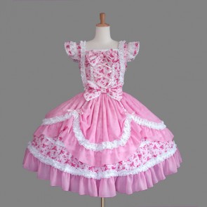 Pink Bows Lovely Sweet Lolita Dress LD00280