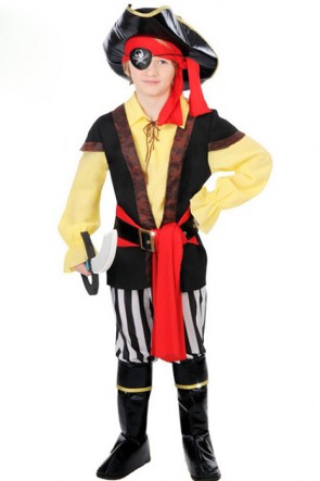 Halloween Party Boys Pirate Cosplay Costume FHC00334