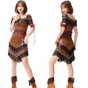 Native American Indian Women's Dress Halloween Cosplay Costume