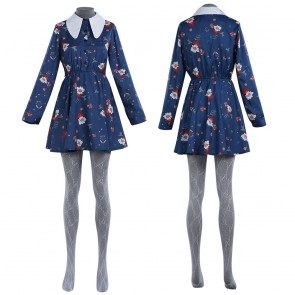 Movie Joker 2 Harley Quinn Blue Dresses Halloween Cosplay Costume